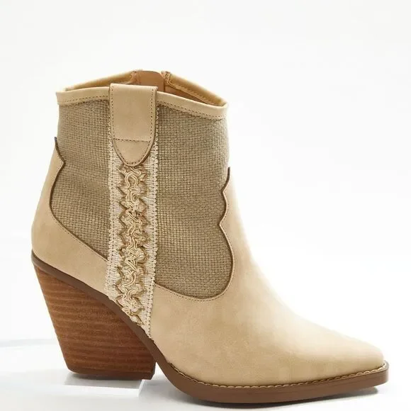 🆕🔥Comfort Boho Western Cowboy Booties - Picture 3 of 4